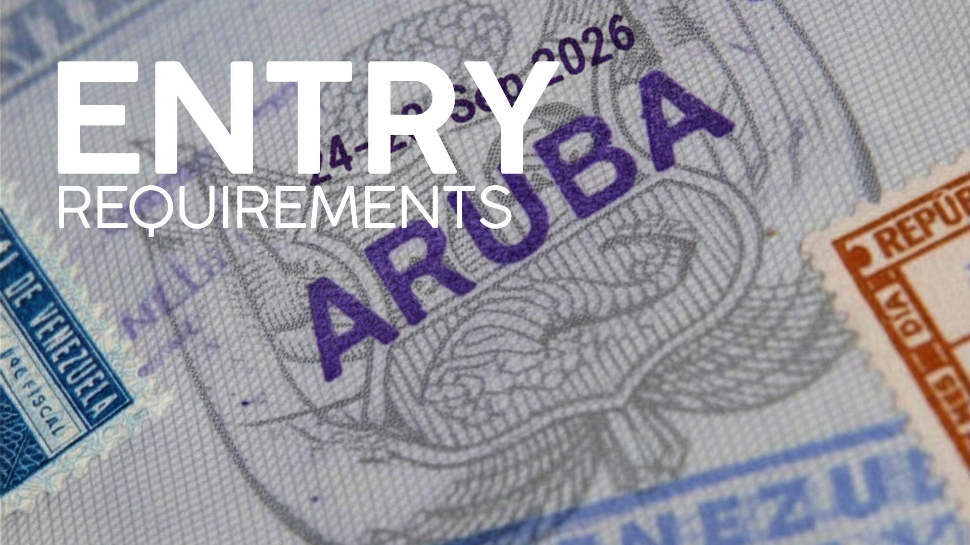 Entry Requirements Aruba